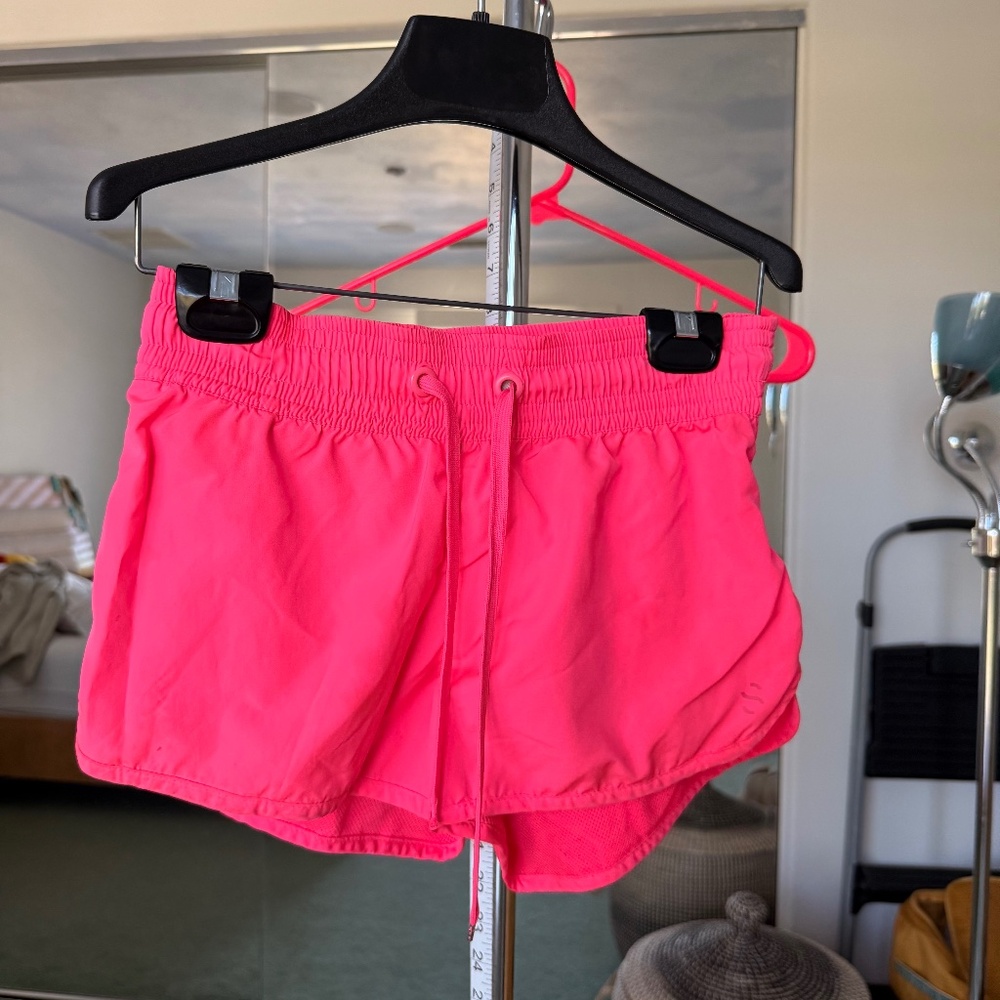 H&M Sport Neon Pink Athletic Shorts
